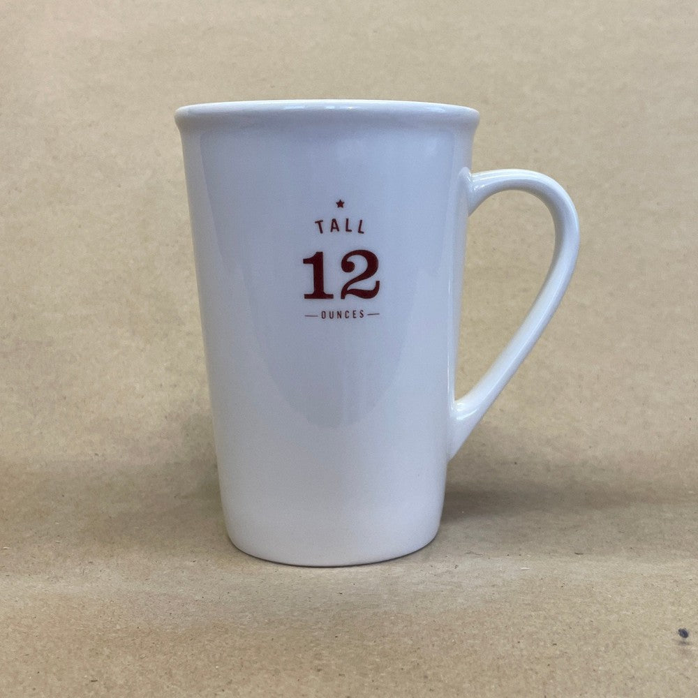 Starbucks White Tall 12 Ounces Mug-2010